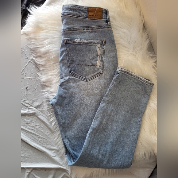 American Eagle Light Wash Women Denim Jeans, Size 4 (28) - Picture 1 of 6